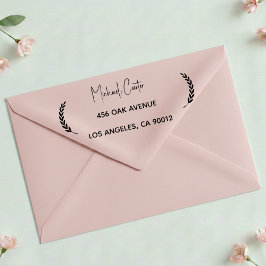 Minimal Laurel Custom Name Address  Permastempel