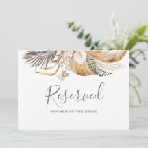 Minimal Leaf Boho Floral Wedding vorbehaltenes Zei