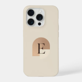 Minimal Letter E Phone Case – Aesthetic Monogram D iPhone 15 Pro Hülle