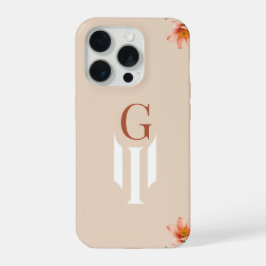 Minimal Letter G Monogram Phone Case iPhone 15 Pro Hülle