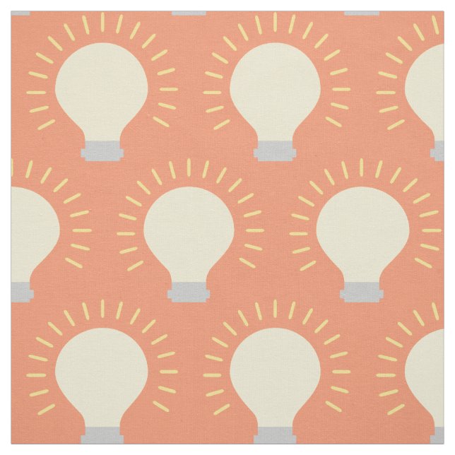 Minimal Light Bulb Polka Dots Stoff (Muster)