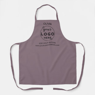 Minimal Lila Logo für Unternehmen Schürze