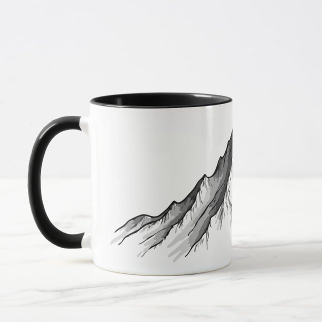 Minimal Line Mountain Tasse (Links)