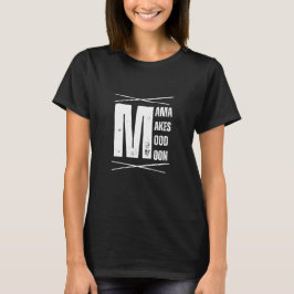 Minimal Mama Mood Moon Bear Design T-Shirt