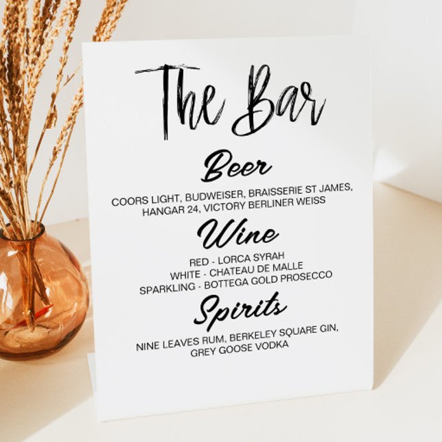 Minimal Minimalistisch Schwarz-weiß Einfache Schli Sockelschild (Von Creator hochgeladen)