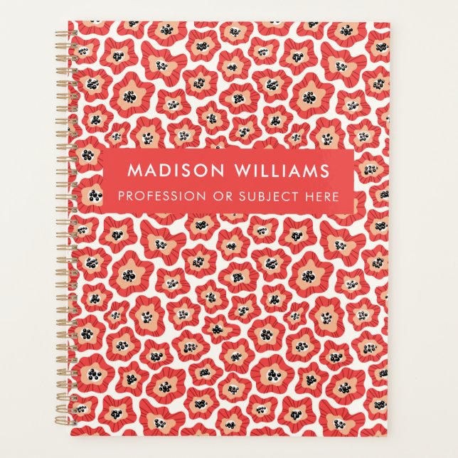 Minimal Modern Blume Planer (Vorderseite)