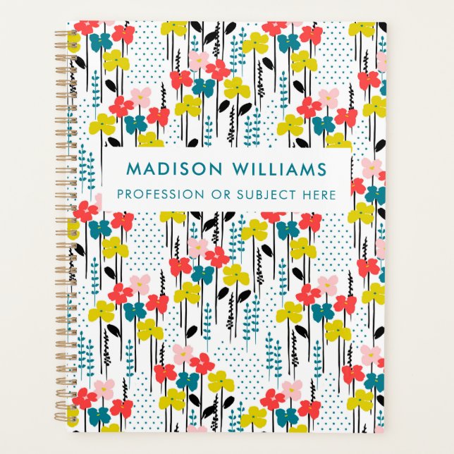 Minimal Modern Blume Planer (Vorderseite)