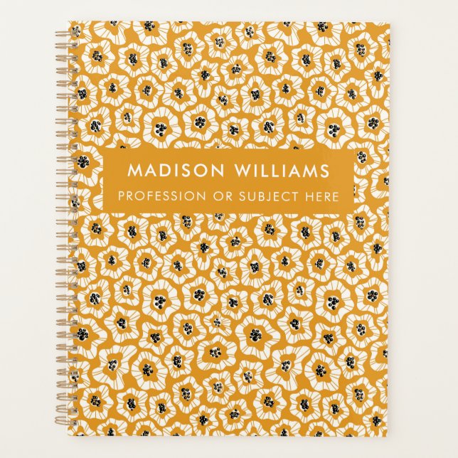 Minimal Modern Blume Planer (Vorderseite)