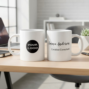 Minimal Modern Ihr Logo Jumbo-Tasse