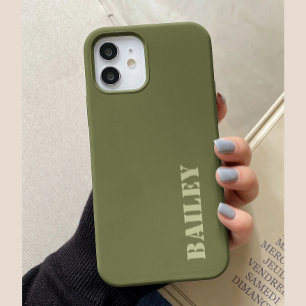 Minimal & modern Olive Green individuell anpassbar Case-Mate iPhone Hülle