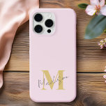 Minimal Modern rosa Anfangsmonogramm Case-Mate iPhone Hülle<br><div class="desc">Pink Minimal Moderne erste monogram Phone Case. Erstellen Sie Ihren eigenen personalisierten iPhone Case mit individuellem Anfangsnamen.</div>