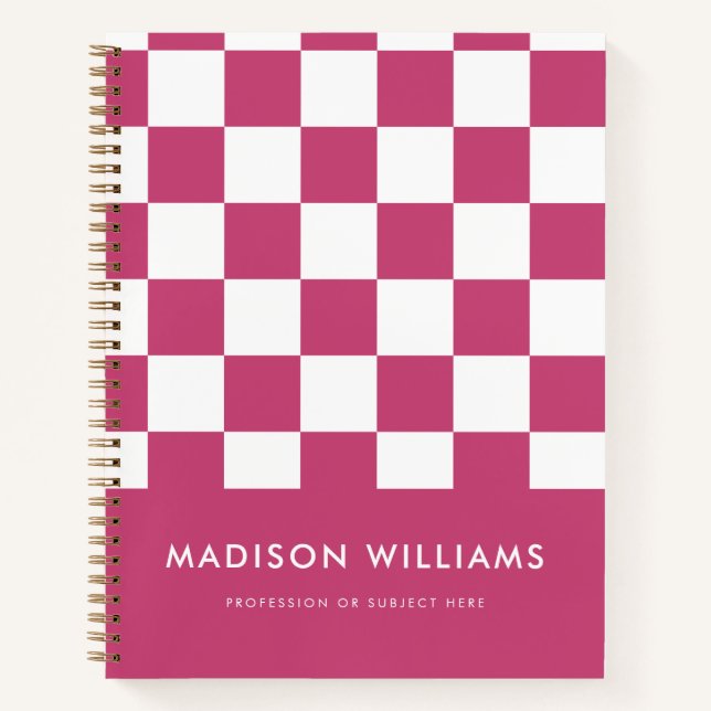 Minimal Modern Square Notebook Notizbuch (Vorderseite)