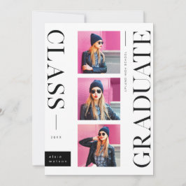 Minimal modern stilvoll | Multi-Foto-Abschluss Ankündigung