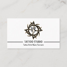 Minimal Modern Tattoo Studio Visitenkarte