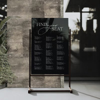 Minimal moderne Alphabetische Hochzeitssattelkarte