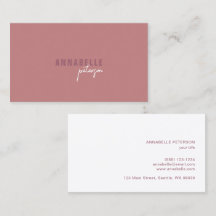 Minimal Moderne Berufliche Dusty Rose Einfach