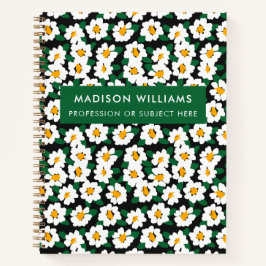 Minimal moderne Blume Notebook Notizbuch