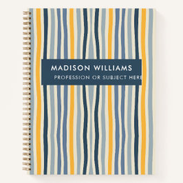 Minimal moderne Blume Notebook Notizbuch