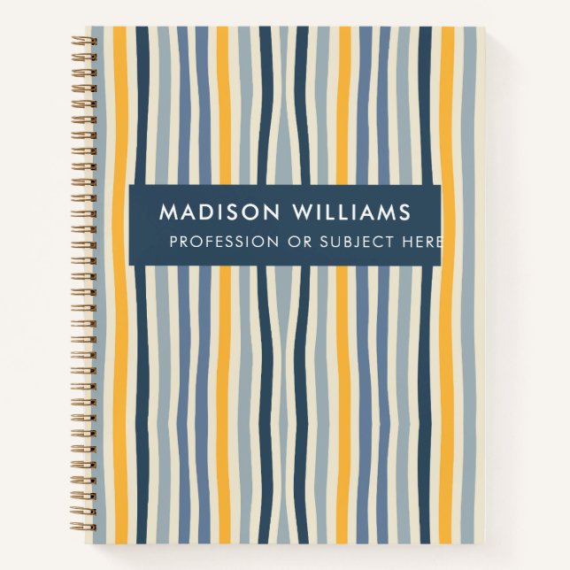 Minimal moderne Blume Notebook Notizbuch (Vorderseite)