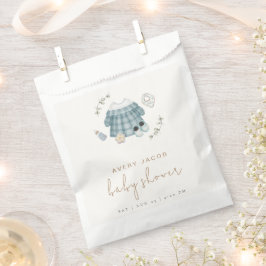 Minimal moderne Boho Kleidung Muster Babydusche Geschenktütchen