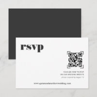 Minimal moderne | Code QR Mariage RSVP