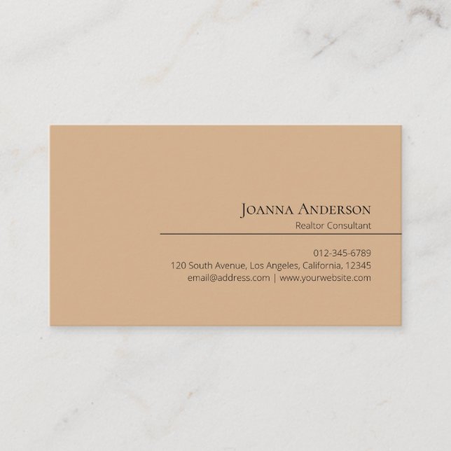 Minimal moderne elegante, einfache Logo-Visitenkar Visitenkarte (Vorderseite)
