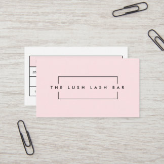 Minimal moderne Eyelash & Brows Business Visitenkarte