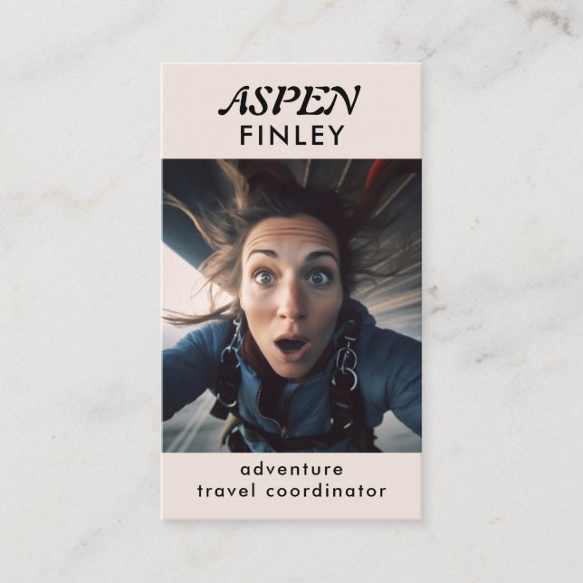 Minimal moderne - Logo photo Carte de visite QR-Co (Devant)