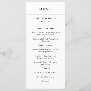 Minimal moderne Menu Bordure couleur modifiable