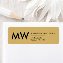 Minimal moderne Monogramm Beruflich