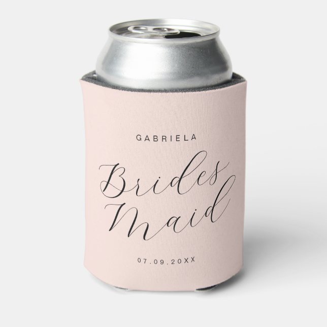 Minimal moderne rosa Brauerei Dosenkühler (Kanne Rückseite)