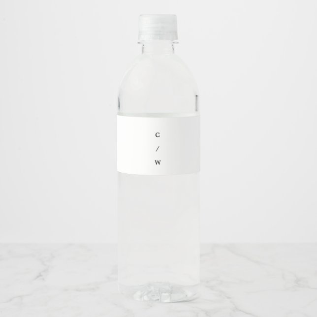 Minimal Moderne schicke Typografie Foto Hochzeit (Vorderseite)