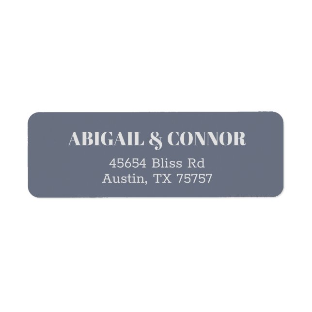 Minimal moderne Soft Gray Blue Lavender Typografie (Vorne)