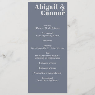 Minimal moderne Soft Gray Blue Lavender Typografie Programm