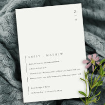 Minimal Modernes Abendessen mit Schwarz-weißer Pro