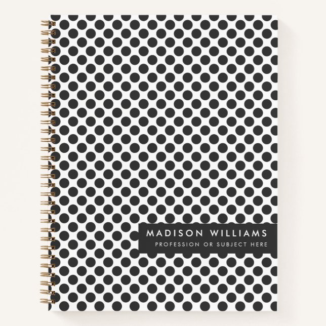 Minimal modernes Dot-Notebook Notizbuch (Vorderseite)