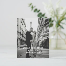 Minimal Modernes Hochzeitsprogramm für Fotos