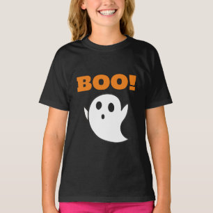 Minimal Modernes Niedliches Gespenst mit BOO! T-Shirt