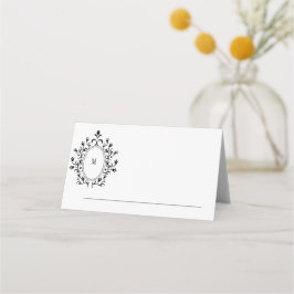 Minimal Monogram Event Card Platzkarte