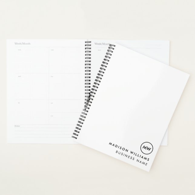 Minimal-Monogramm Planer (Anzeige)