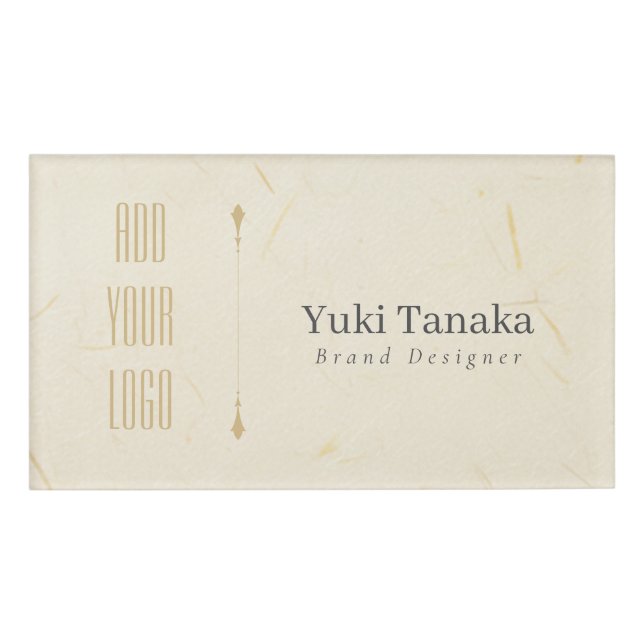 Minimal Name Badge | Elegant Magnetic Acrylic Name (Devant)