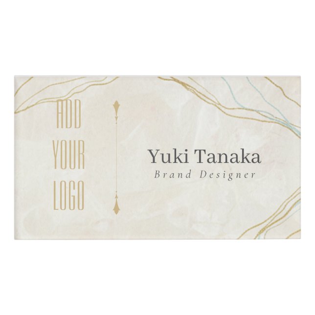 Minimal Name Badge | Elegant Magnetic Acrylic Name (Devant)