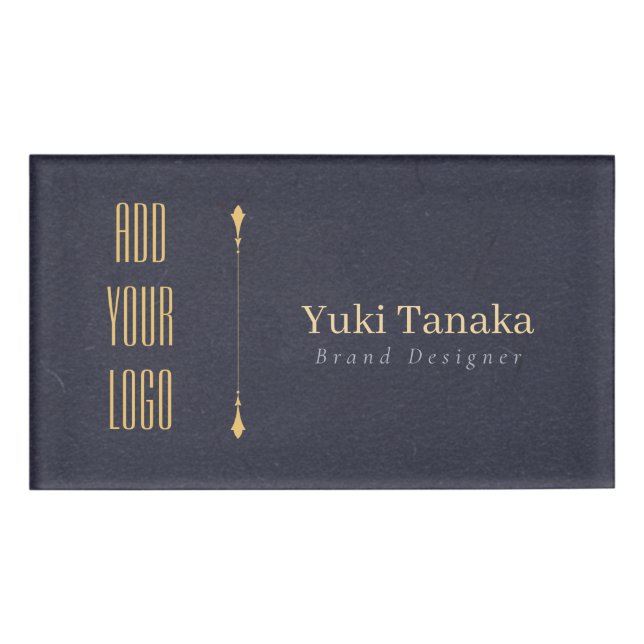 Minimal Name Badge | Elegant Magnetic Acrylic Name (Devant)