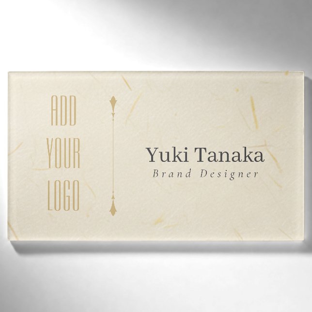 Minimal Name Badge | Elegant Magnetic Acrylic Name Namenschild (Vorderseite)