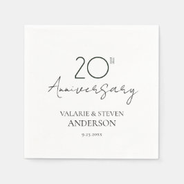 Minimal Napkins zum 20. Jubiläum Serviette