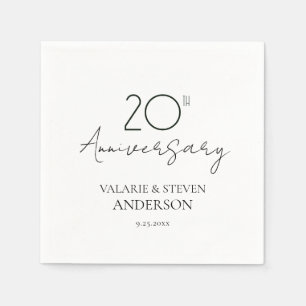 Minimal Napkins zum 20. Jubiläum Serviette