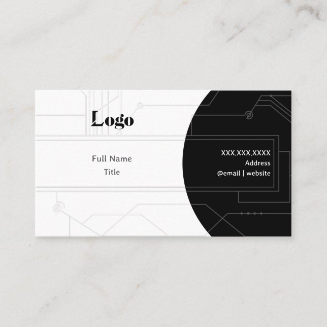 Minimal Networking Business Card Visitenkarte (Vorderseite)