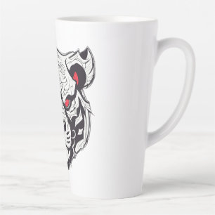 Minimal Oni Panda – Schwarz & Weiß Dämon LogT-Shir Milchtasse