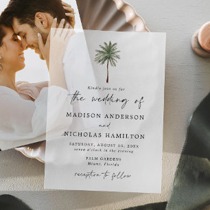 Minimal Palm Tree Wedding
