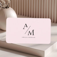 Minimal Pastel Pink Initial & Personalisiert